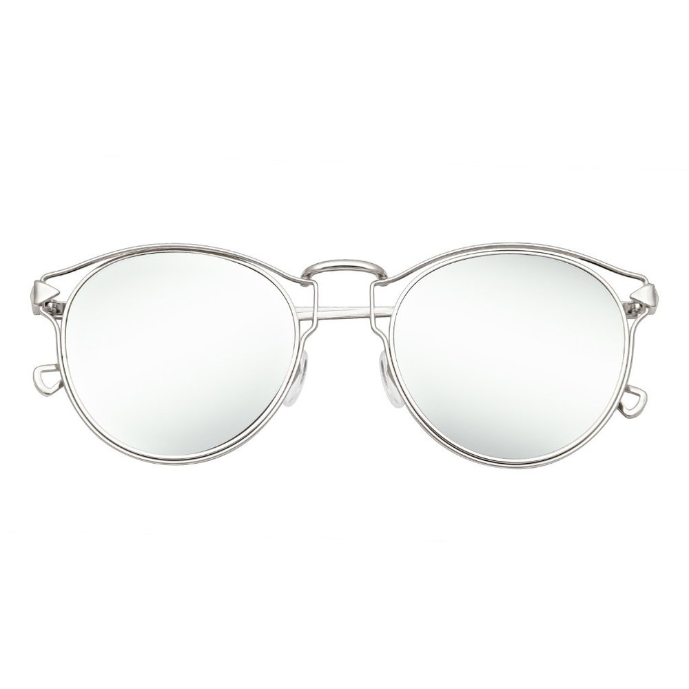 Reflected round mirror Sunglasses